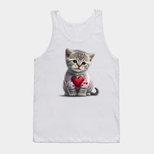 Bundle of love. This kitty cat is a purr-fect valentines gift for your loved one Tank Top